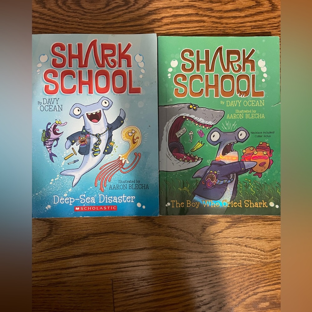 2 shark school books